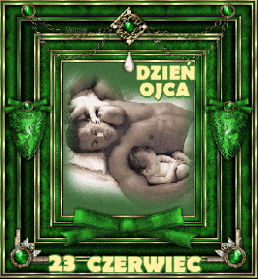 Zielona kartka dzień ojca